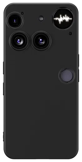 Nothing Phone (3) Hoesje Dun TPU Back Cover Matte Zwart afbeelding 3
