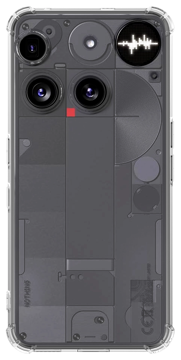 Nothing Phone (3) Hoesje Schokbestendig en Dun TPU Back Cover Transparant afbeelding 4