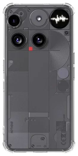 Nothing Phone (3) Hoesje Schokbestendig en Dun TPU Back Cover Transparant afbeelding 4