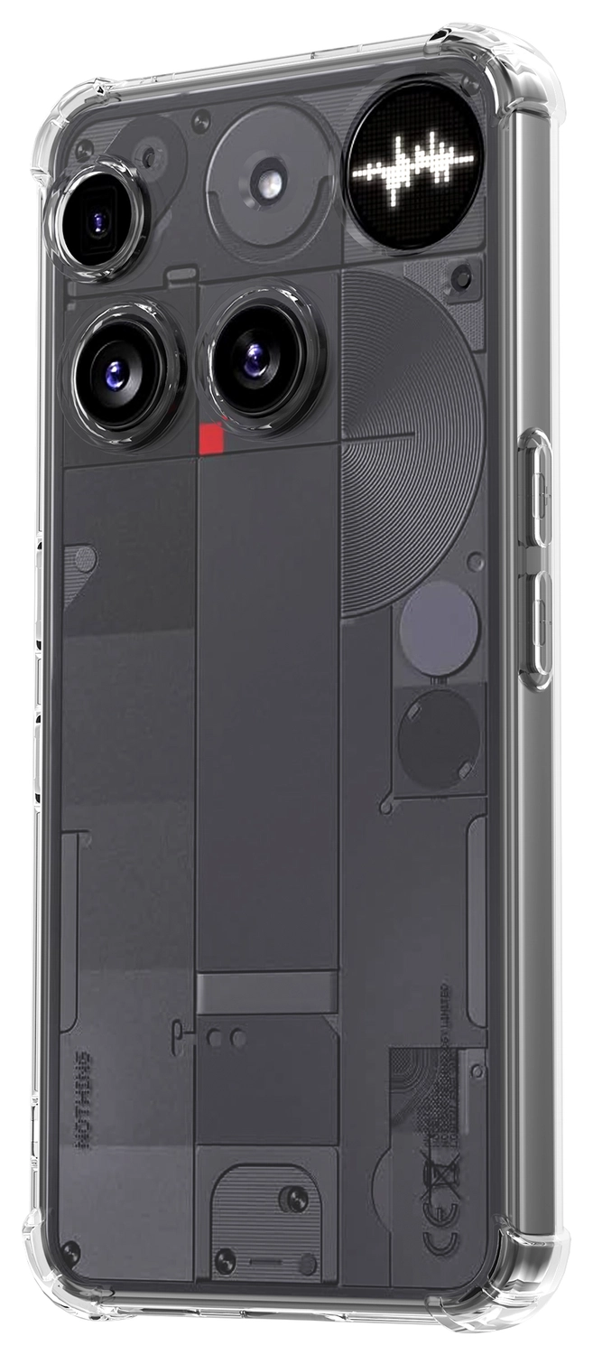 Nothing Phone (3) Hoesje Schokbestendig en Dun TPU Back Cover Transparant afbeelding 7
