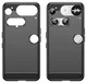 Nothing Phone (3) Hoesje Geborsteld TPU Flexibele Back Cover Zwart afbeelding 2