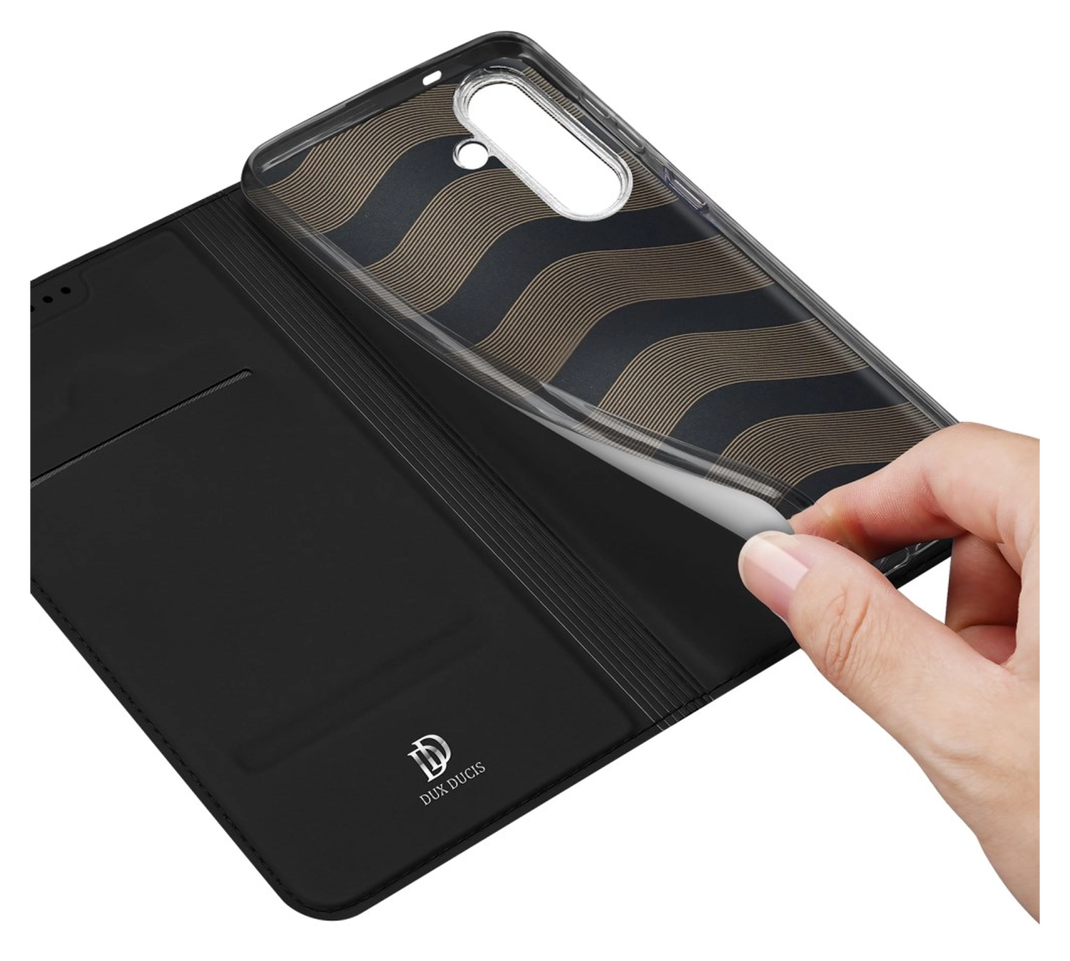 Dux Ducis Skin Pro Samsung Galaxy S25 FE Hoesje Portemonnee Book Case Zwart afbeelding 8