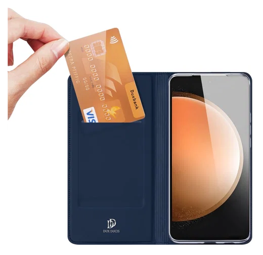Dux Ducis Skin Pro Samsung Galaxy S25 FE Hoesje Portemonnee Book Case Blauw afbeelding 2