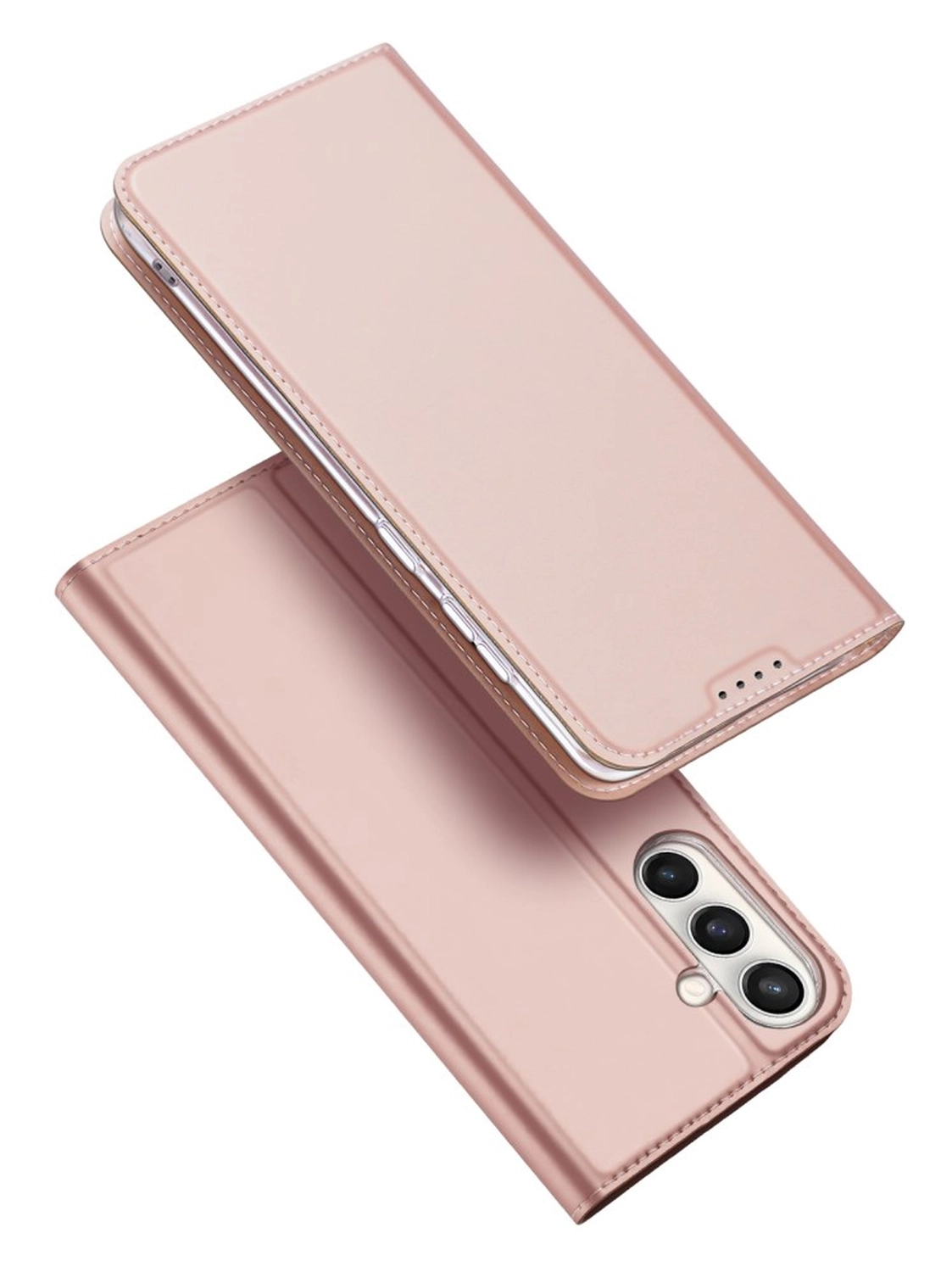Dux Ducis Skin Pro Samsung Galaxy S25 FE Hoesje Portemonnee Book Case Roze afbeelding 4