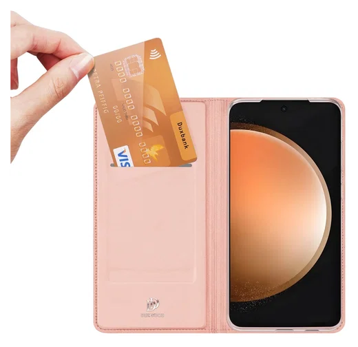 Dux Ducis Skin Pro Samsung Galaxy S25 FE Hoesje Portemonnee Book Case Roze afbeelding 2