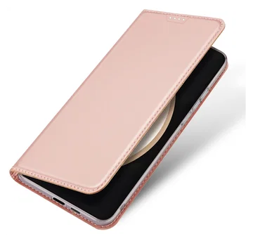 Dux Ducis Skin Pro Samsung Galaxy S25 FE Hoesje Portemonnee Book Case Roze