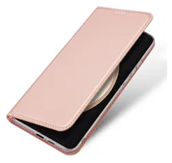 Dux Ducis Skin Pro Samsung Galaxy S25 FE Hoesje Portemonnee Book Case Roze afbeelding