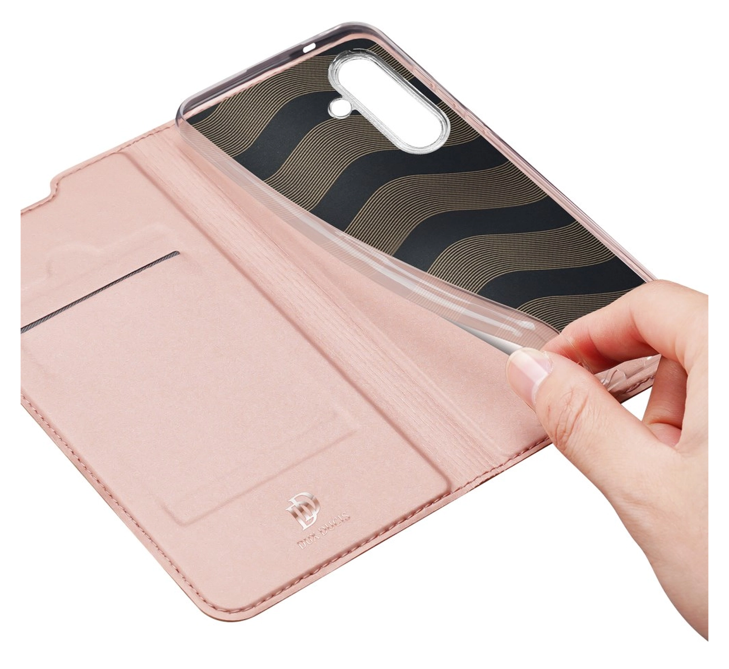 Dux Ducis Skin Pro Samsung Galaxy S25 FE Hoesje Portemonnee Book Case Roze afbeelding 8