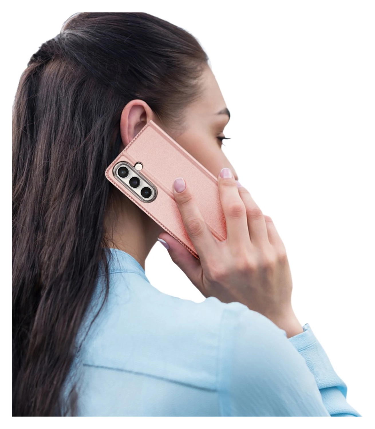 Dux Ducis Skin Pro Samsung Galaxy S25 FE Hoesje Portemonnee Book Case Roze afbeelding 9