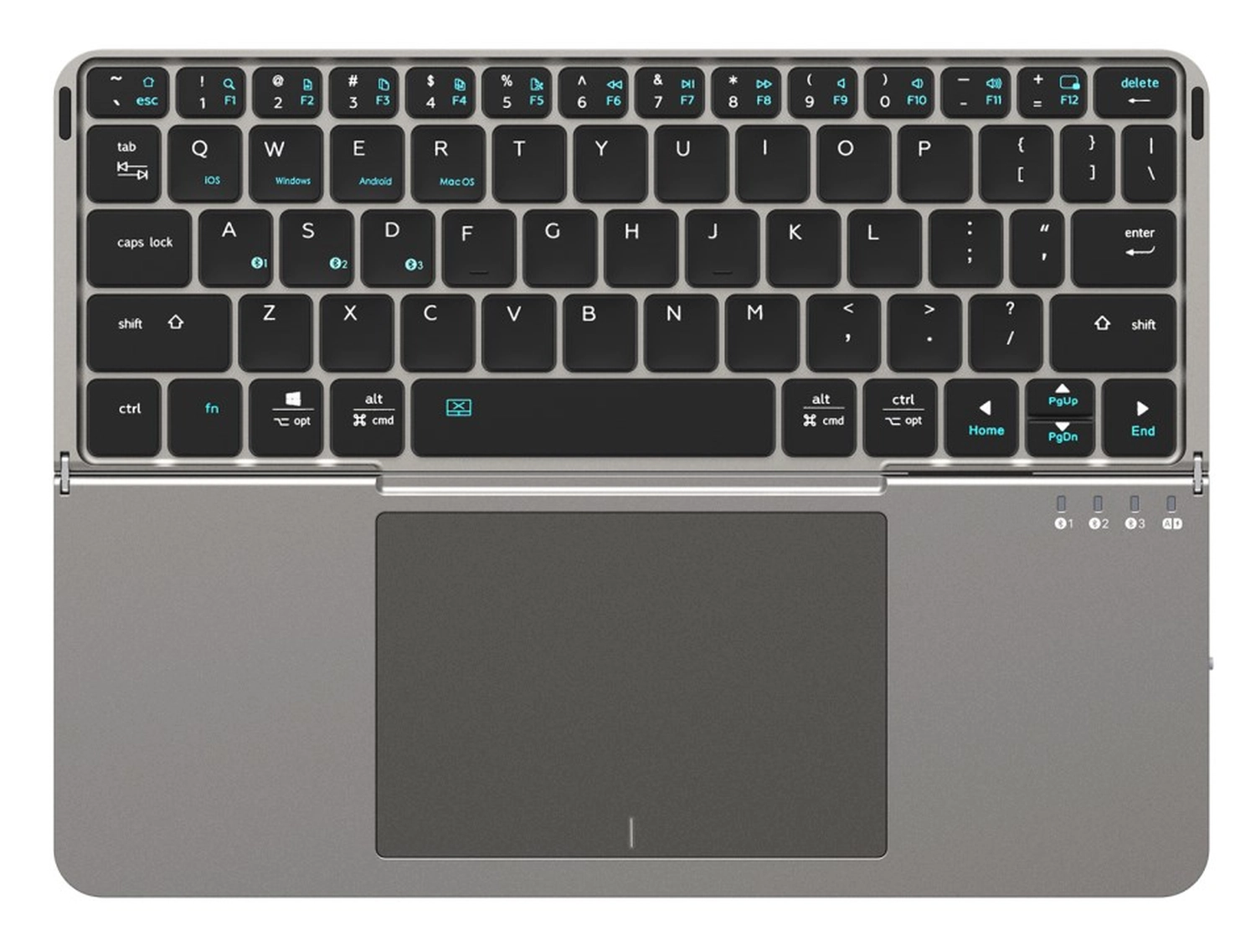 Dux Ducis OK Fold Draadloos Bluetooth Toetsenbord voor Tablet en Telefoon Zwart afbeelding 2