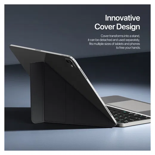 Dux Ducis OK Fold Draadloos Bluetooth Toetsenbord voor Tablet en Telefoon Zwart afbeelding 4