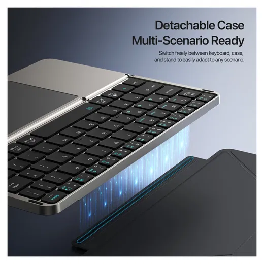 Dux Ducis OK Fold Draadloos Bluetooth Toetsenbord voor Tablet en Telefoon Zwart afbeelding 5