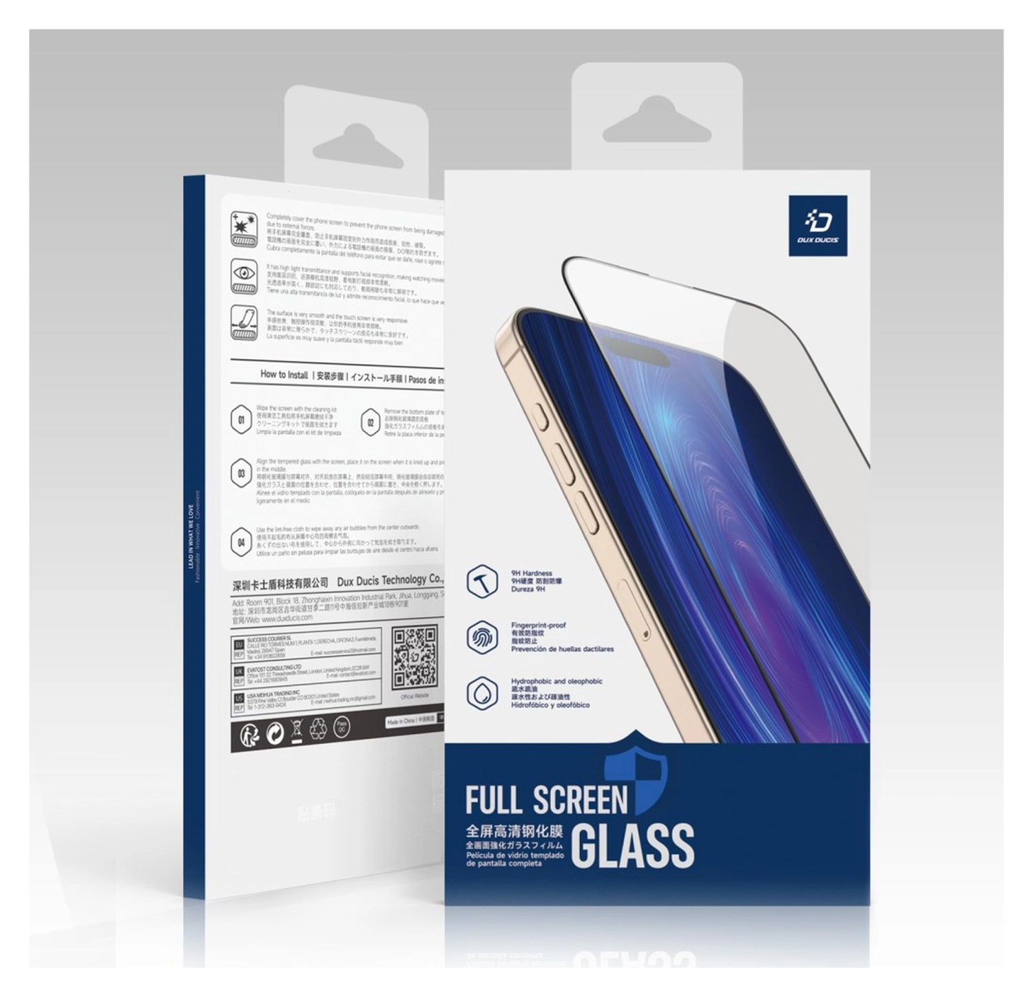 Dux Ducis Apple iPhone 17 Screen Protector 9H Tempered Glass afbeelding 7