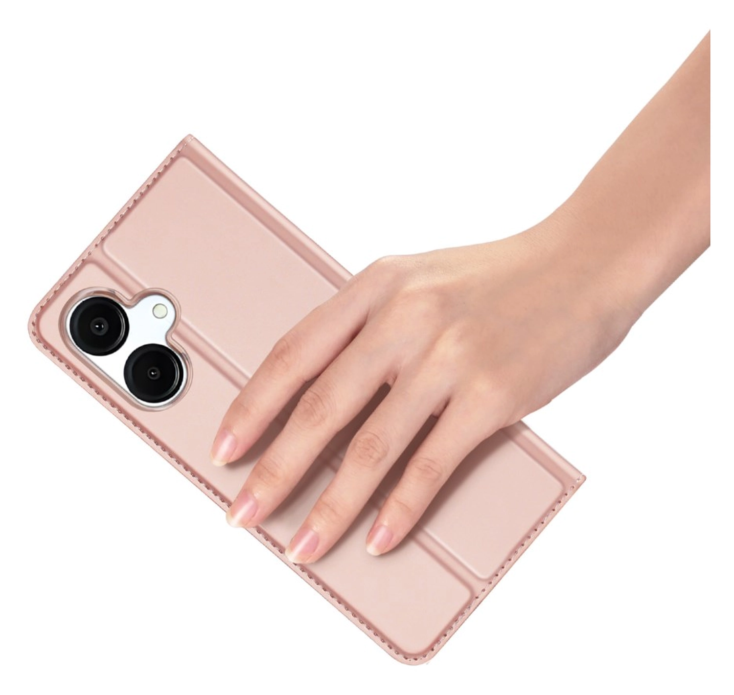 Dux Ducis Skin Pro Samsung Galaxy A07 Hoesje Portemonnee Book Case Roze afbeelding 7