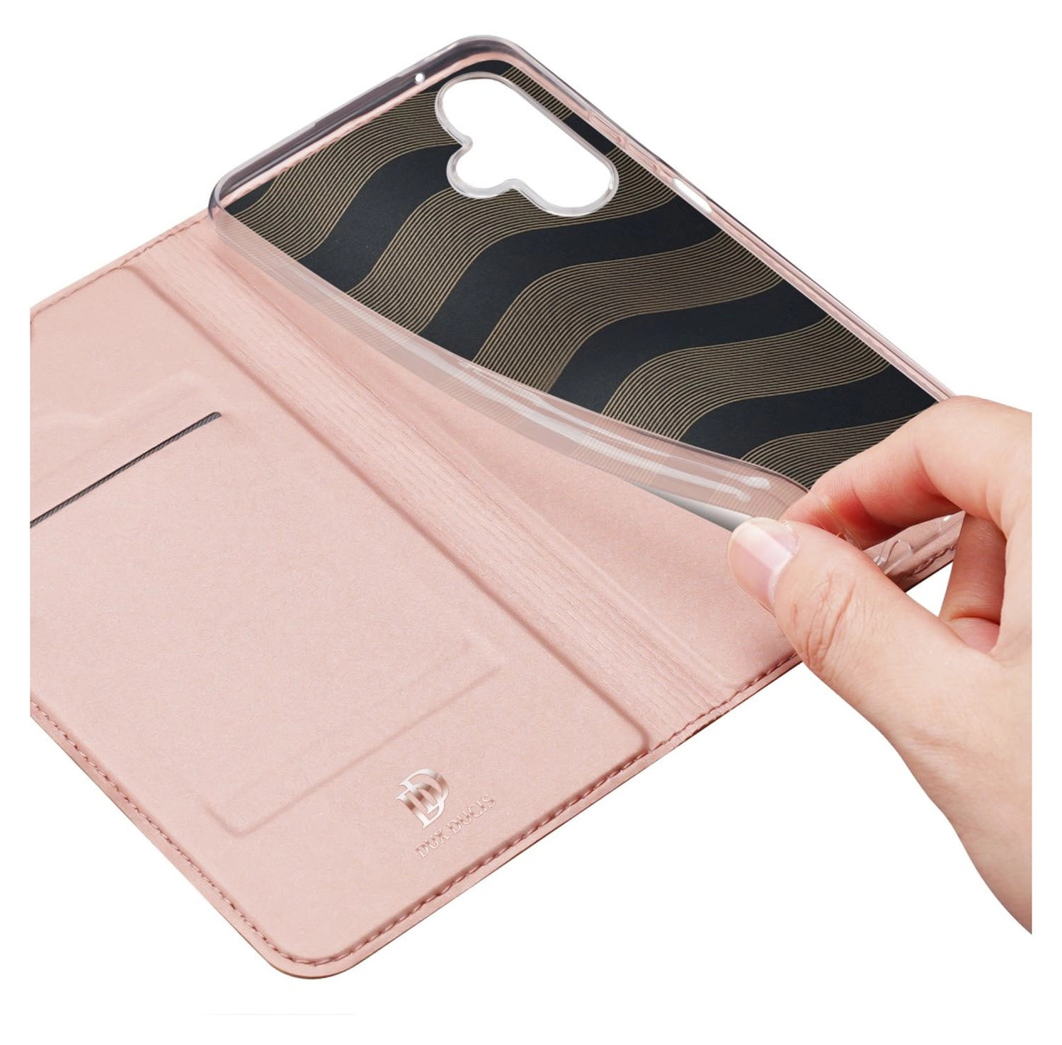 Dux Ducis Skin Pro Samsung Galaxy A07 Hoesje Portemonnee Book Case Roze afbeelding 8