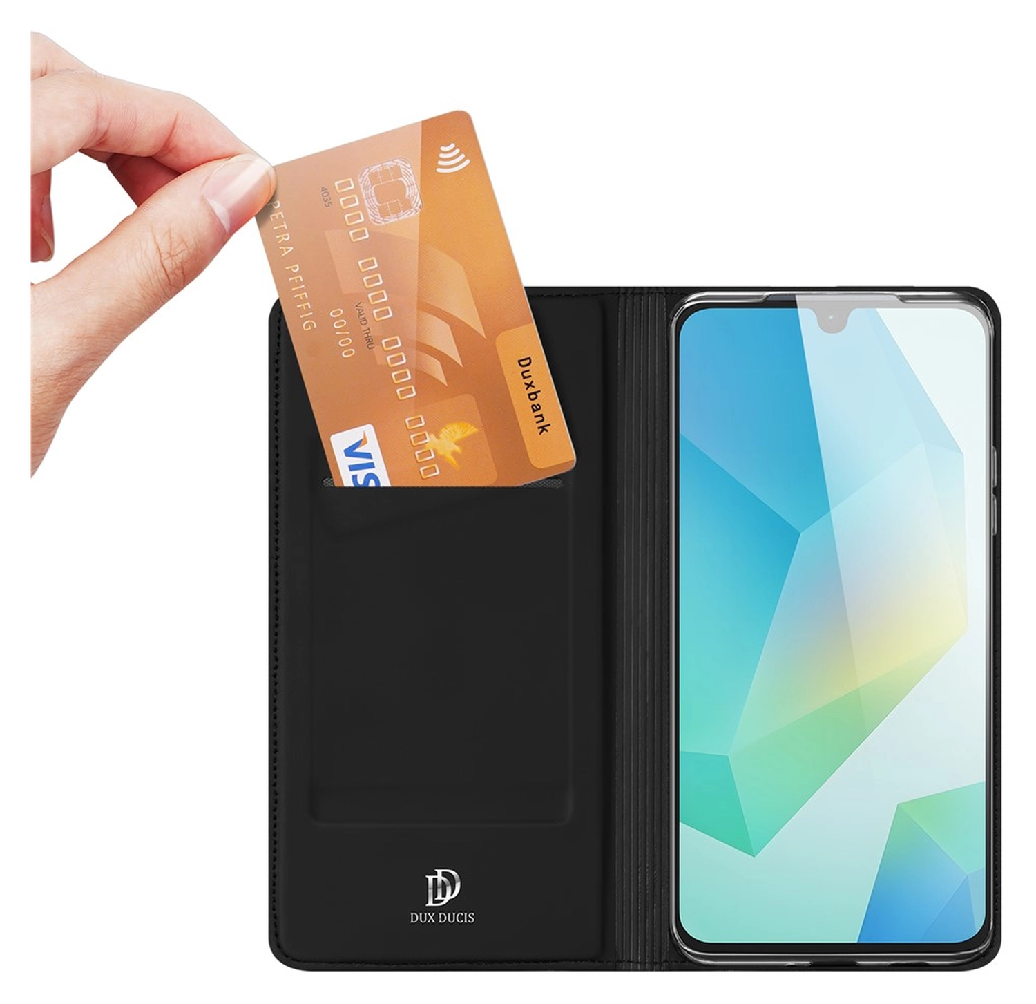 Dux Ducis Skin Pro Samsung Galaxy A17 Hoesje Portemonnee Book Case Zwart afbeelding 2