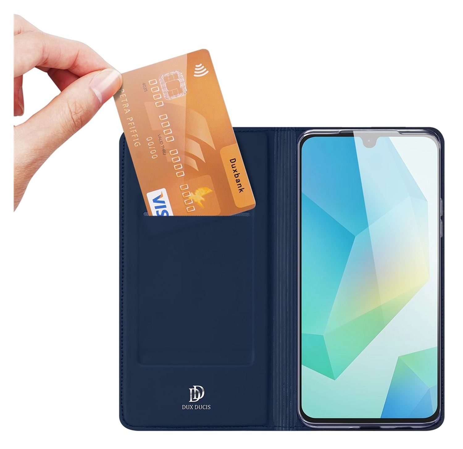 Dux Ducis Skin Pro Samsung Galaxy A17 Hoesje Portemonnee Book Case Blauw afbeelding 2