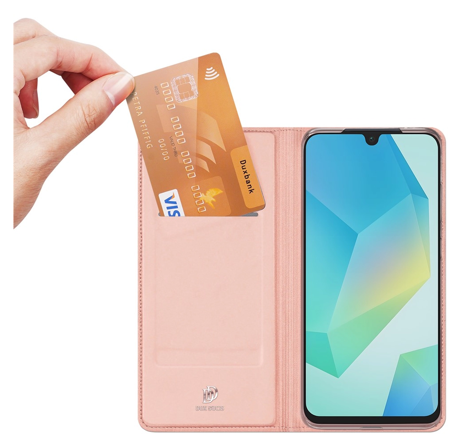 Dux Ducis Skin Pro Samsung Galaxy A17 Hoesje Portemonnee Book Case Roze afbeelding 7