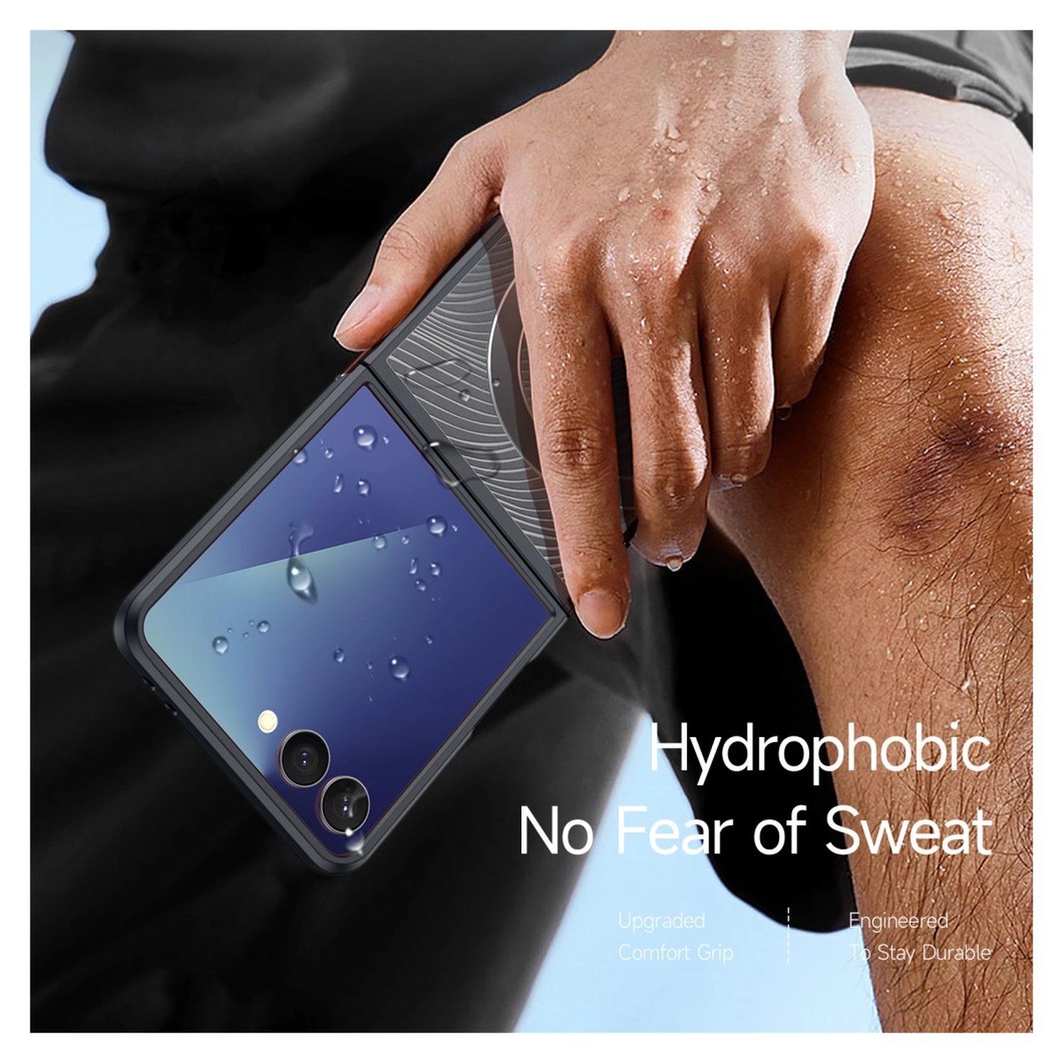 Dux Ducis Aimo Raam Samsung Galaxy Z Flip 7 Hoesje MagSafe Back Cover Zwart afbeelding 5