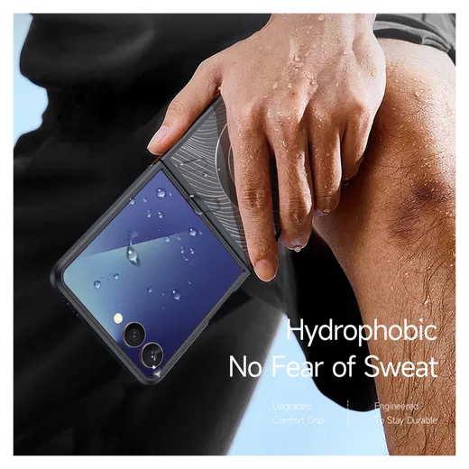 Dux Ducis Aimo Raam Samsung Galaxy Z Flip 7 Hoesje MagSafe Back Cover Zwart afbeelding 5