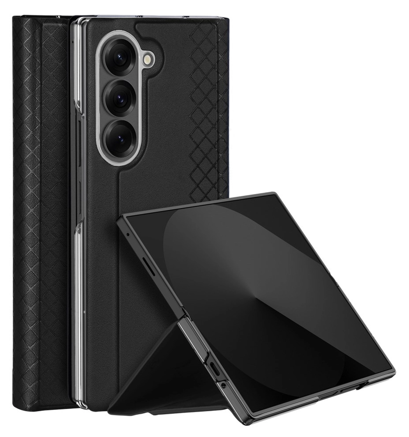 Dux Ducis Bril Samsung Galaxy Z Fold 7 Hoesje Back Cover Zwart afbeelding 1