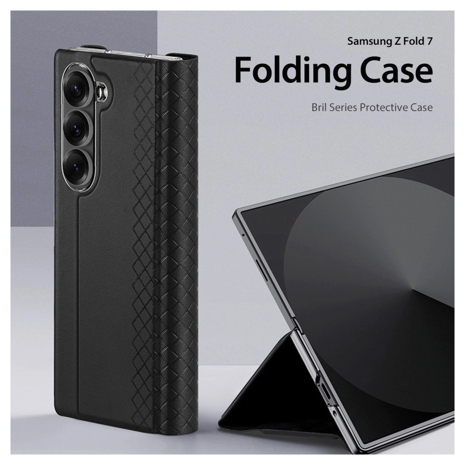 Dux Ducis Bril Samsung Galaxy Z Fold 7 Hoesje Back Cover Zwart afbeelding 3