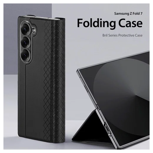 Dux Ducis Bril Samsung Galaxy Z Fold 7 Hoesje Back Cover Zwart afbeelding 3