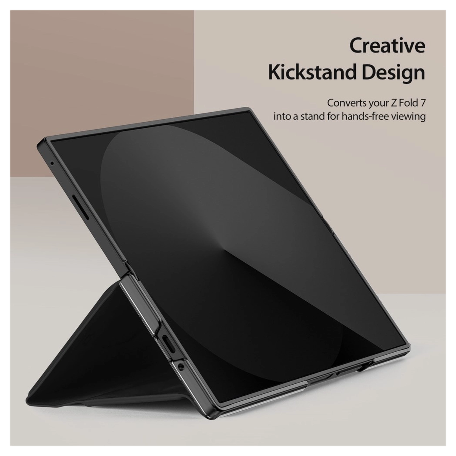 Dux Ducis Bril Samsung Galaxy Z Fold 7 Hoesje Back Cover Zwart afbeelding 4