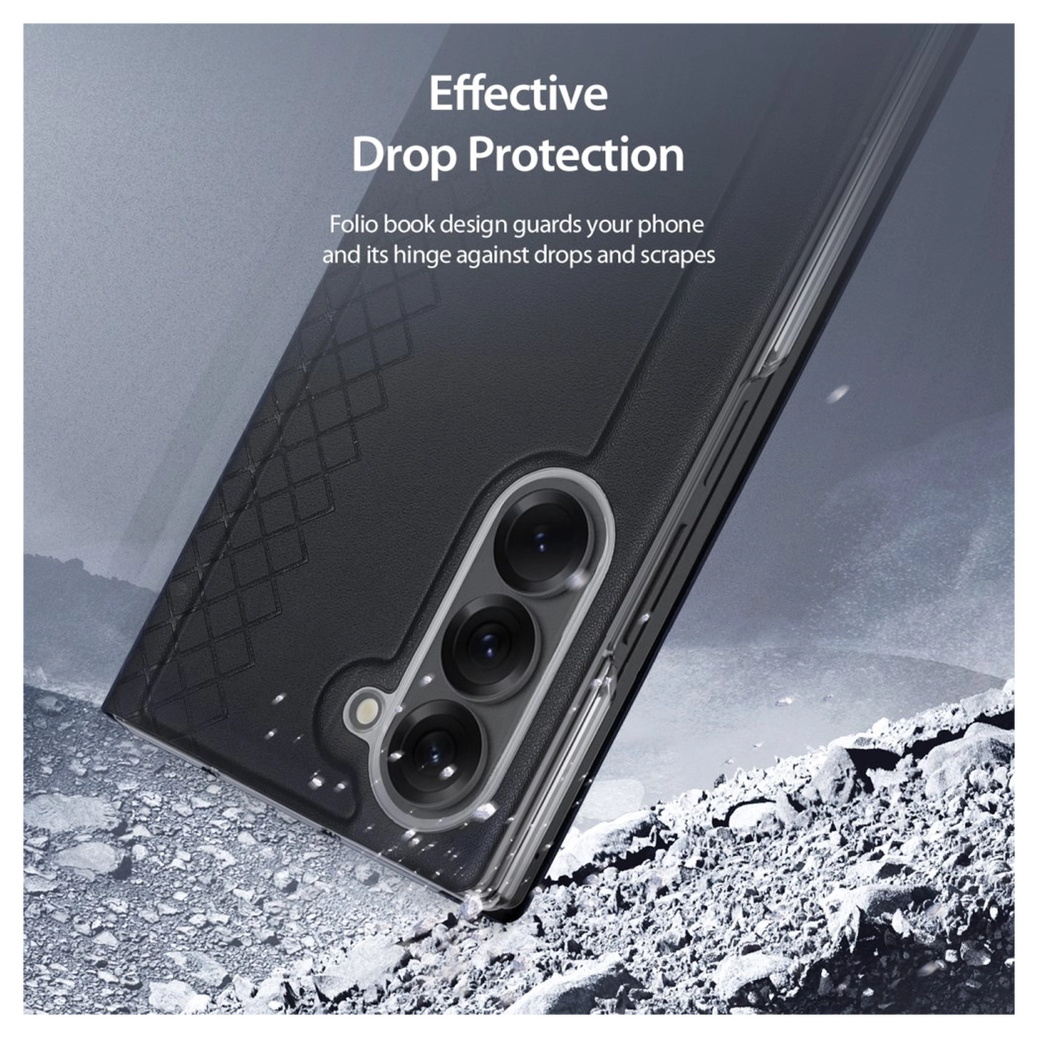 Dux Ducis Bril Samsung Galaxy Z Fold 7 Hoesje Back Cover Zwart afbeelding 6