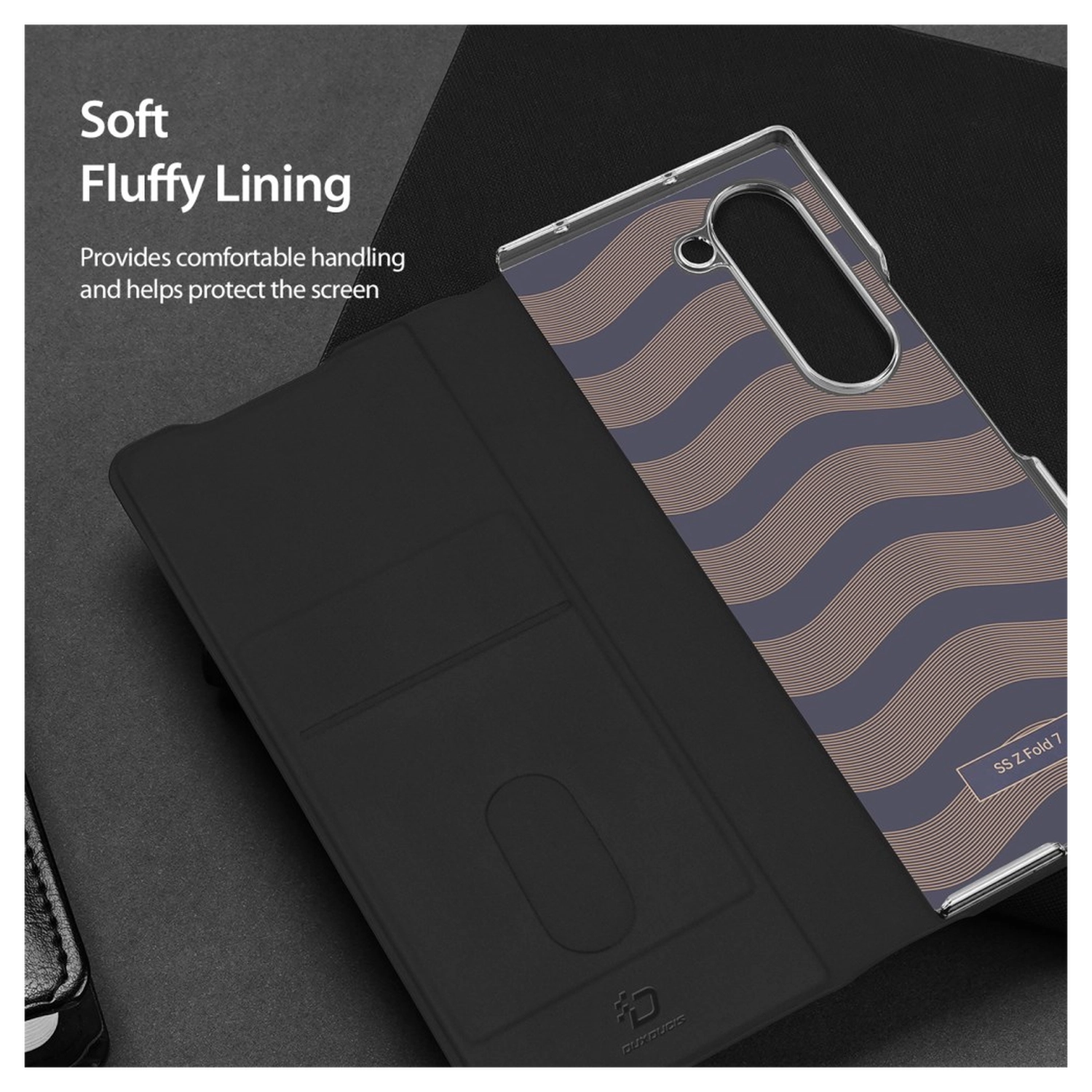 Dux Ducis Bril Samsung Galaxy Z Fold 7 Hoesje Back Cover Zwart afbeelding 7