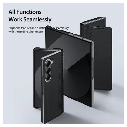Dux Ducis Bril Samsung Galaxy Z Fold 7 Hoesje Back Cover Zwart afbeelding 9