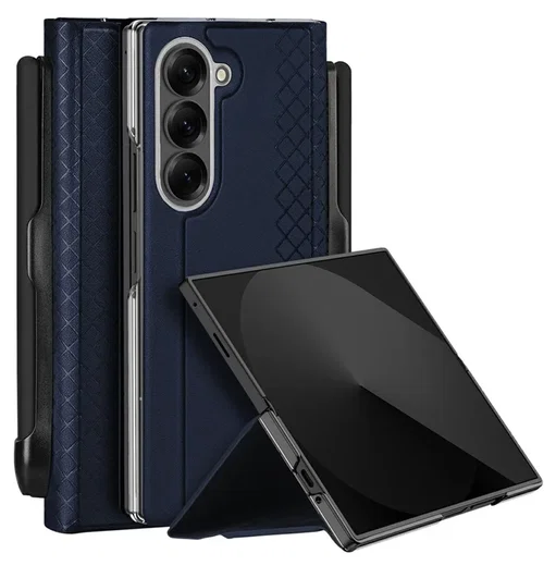 Dux Ducis Bril Samsung Galaxy Z Fold 7 Hoesje Back Cover Blauw afbeelding 1