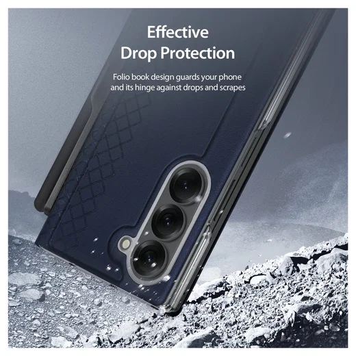 Dux Ducis Bril Samsung Galaxy Z Fold 7 Hoesje Back Cover Blauw afbeelding 10