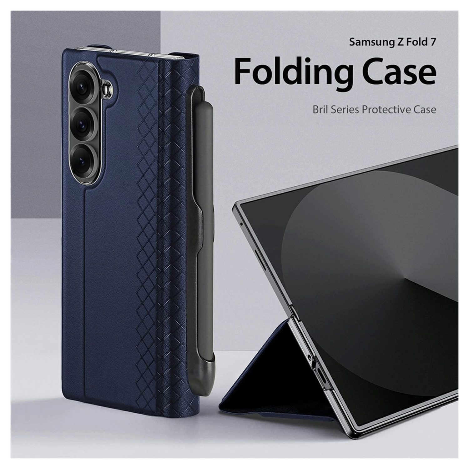 Dux Ducis Bril Samsung Galaxy Z Fold 7 Hoesje Back Cover Blauw afbeelding 4