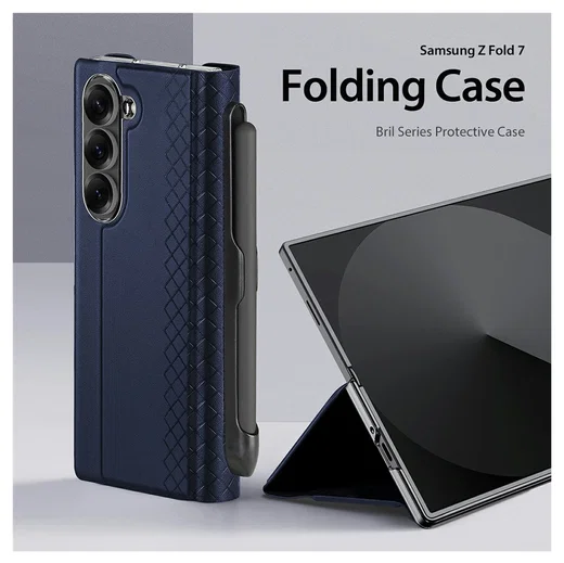 Dux Ducis Bril Samsung Galaxy Z Fold 7 Hoesje Back Cover Blauw afbeelding 4