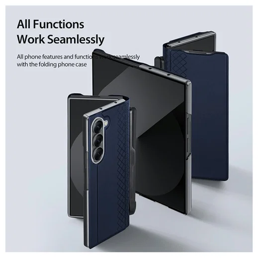 Dux Ducis Bril Samsung Galaxy Z Fold 7 Hoesje Back Cover Blauw afbeelding 6