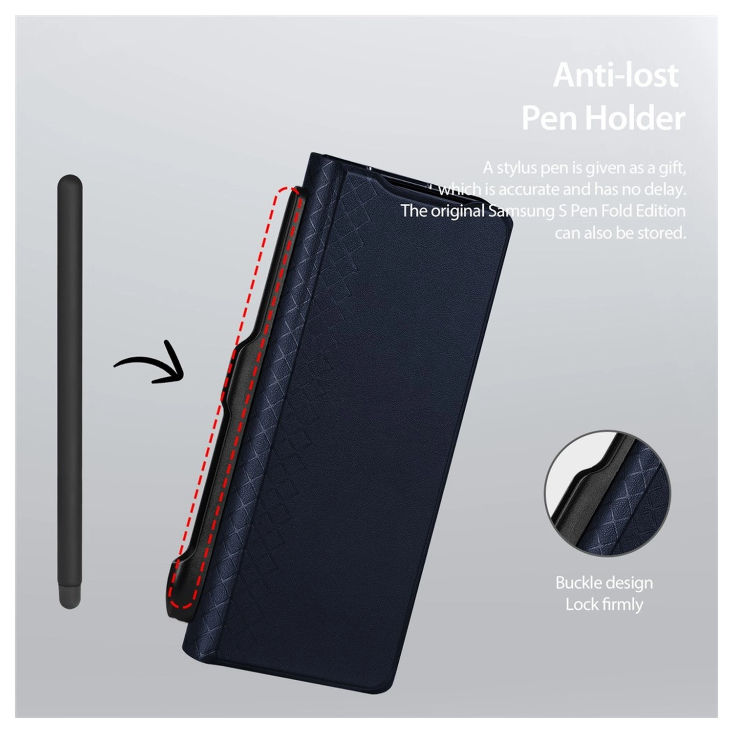 Dux Ducis Bril Samsung Galaxy Z Fold 7 Hoesje Back Cover Blauw afbeelding 7