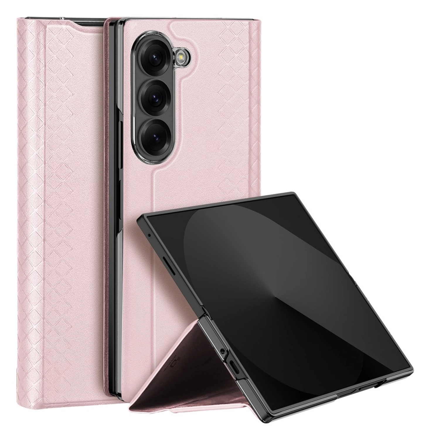 Dux Ducis Bril Samsung Galaxy Z Fold 7 Hoesje Back Cover Roze afbeelding 1