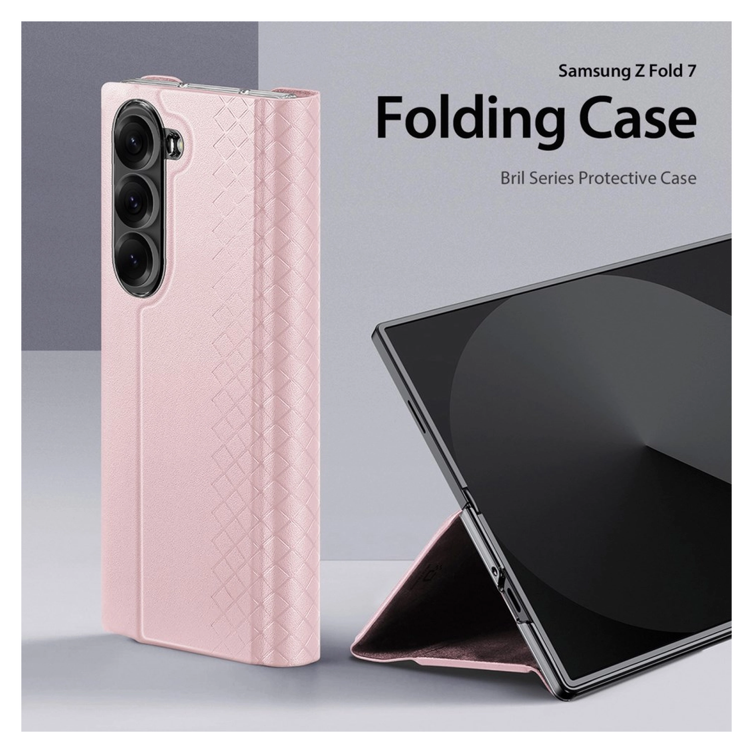Dux Ducis Bril Samsung Galaxy Z Fold 7 Hoesje Back Cover Roze afbeelding 6