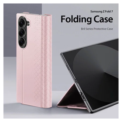 Dux Ducis Bril Samsung Galaxy Z Fold 7 Hoesje Back Cover Roze afbeelding 6