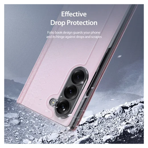 Dux Ducis Bril Samsung Galaxy Z Fold 7 Hoesje Back Cover Roze afbeelding 9