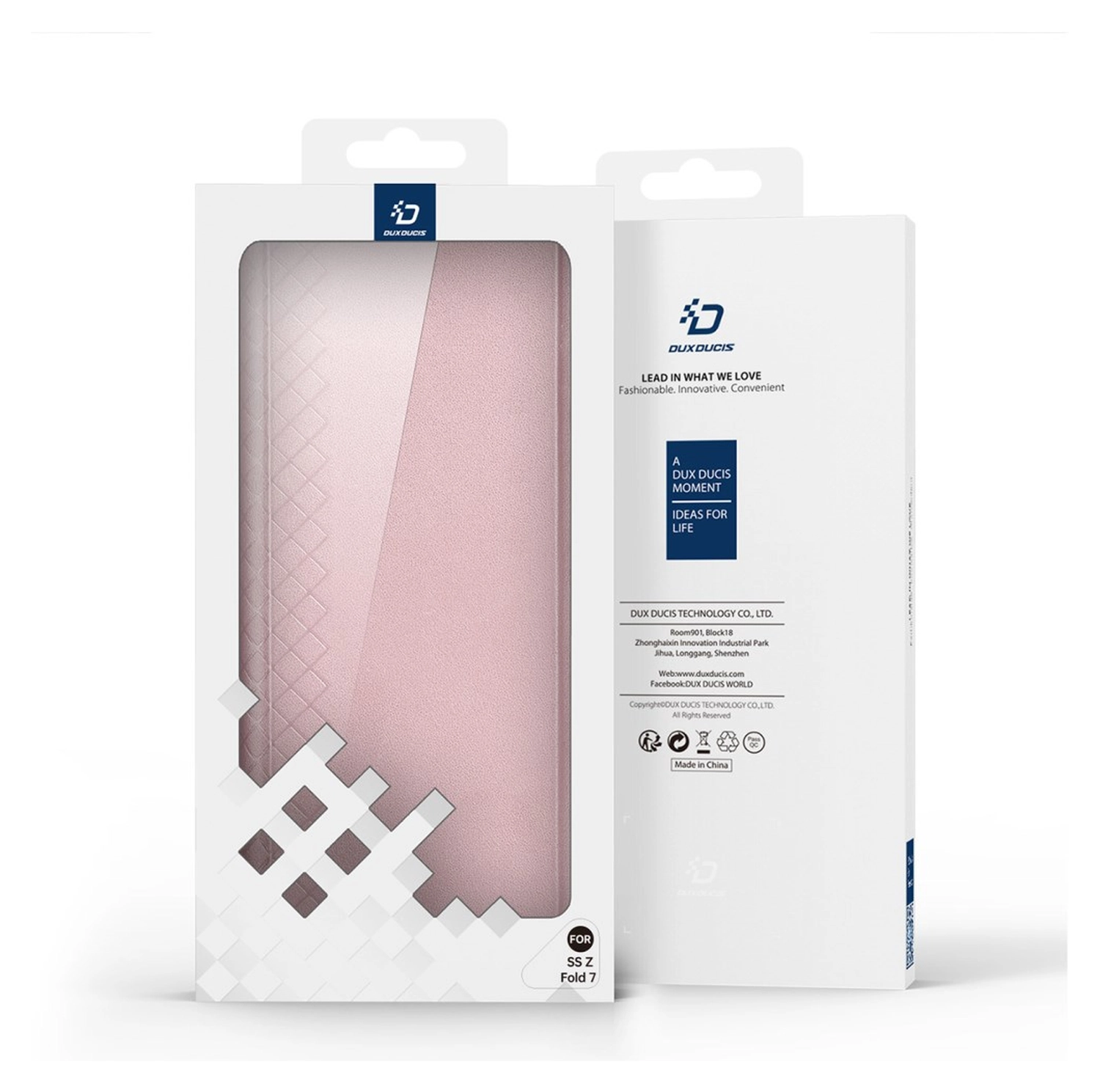 Dux Ducis Bril Samsung Galaxy Z Fold 7 Hoesje Back Cover Roze afbeelding 11
