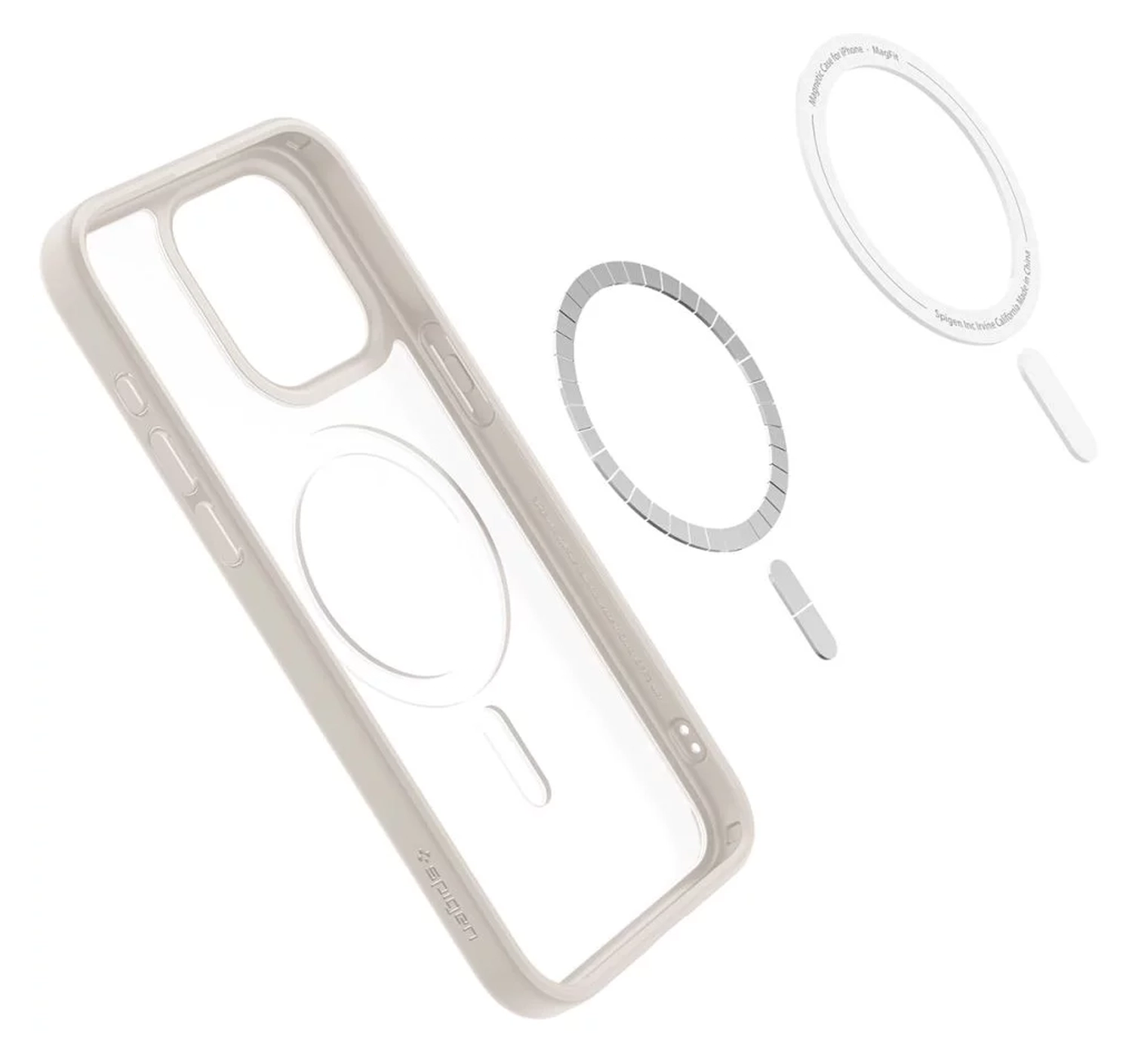 Spigen Ultra Hybrid MagFit Apple iPhone 15 Pro Max Hoesje MagSafe Titanium afbeelding 11