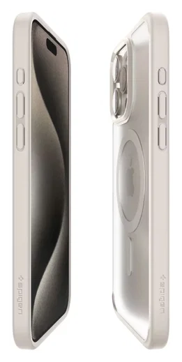 Spigen Ultra Hybrid MagFit Apple iPhone 15 Pro Max Hoesje MagSafe Titanium afbeelding 13