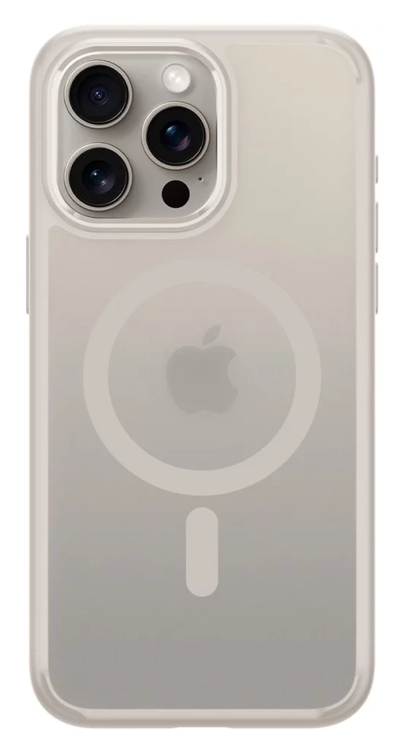 Spigen Ultra Hybrid MagFit Apple iPhone 15 Pro Max Hoesje MagSafe Titanium afbeelding 2