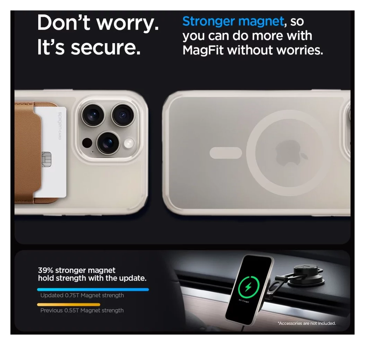 Spigen Ultra Hybrid MagFit Apple iPhone 15 Pro Max Hoesje MagSafe Titanium afbeelding 5