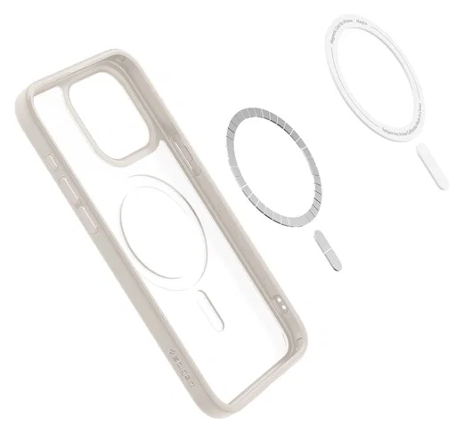Spigen Ultra Hybrid MagFit Apple iPhone 15 Pro Hoesje MagSafe Titanium afbeelding 11