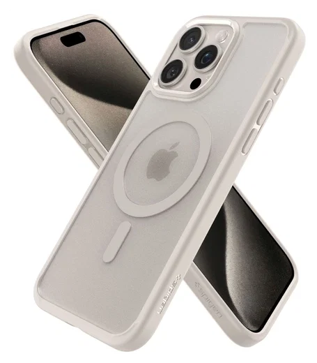 Spigen Ultra Hybrid MagFit Apple iPhone 15 Pro Hoesje MagSafe Titanium afbeelding 12