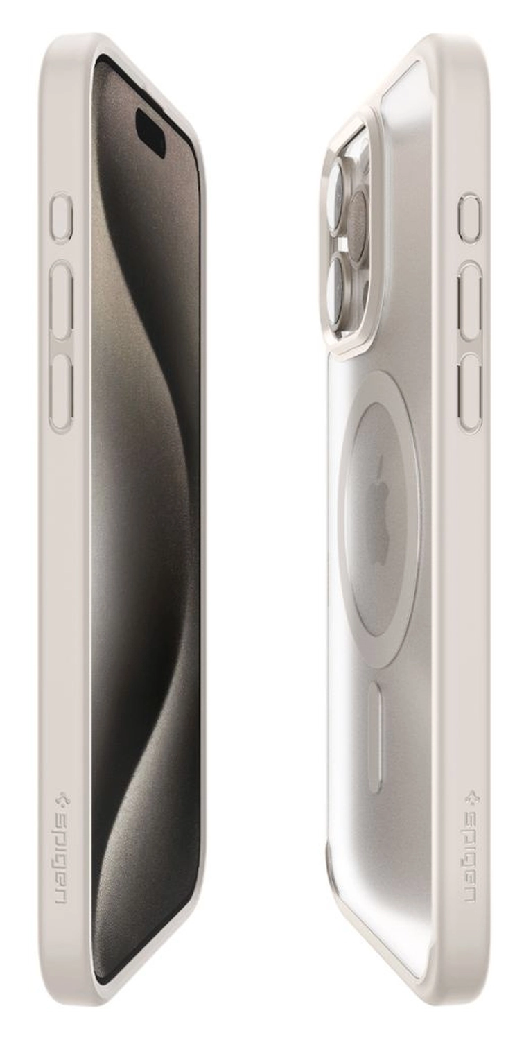 Spigen Ultra Hybrid MagFit Apple iPhone 15 Pro Hoesje MagSafe Titanium afbeelding 13