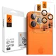 Spigen Optik Pro iPhone 17 Pro / 17 Pro Max Camera Protector Oranje (2-Pack)